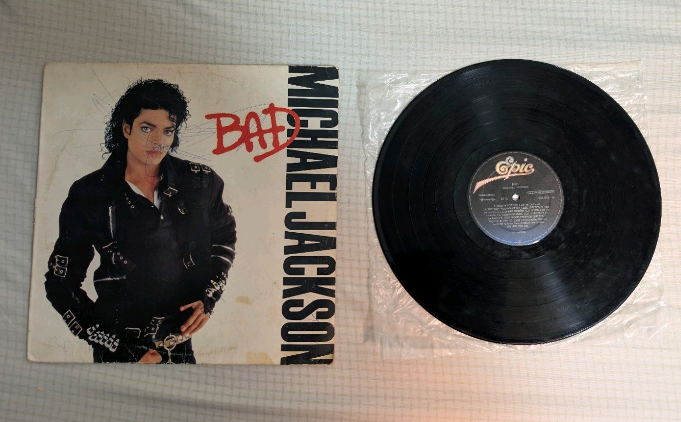 Michael Jackson Bad 1987 LP Vinyl Epic 231012  (Brazilian Pressing)