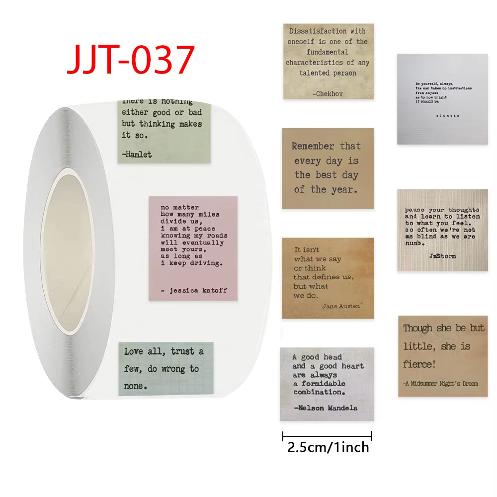 500Pcs Bible Encouragement Roll Stickers Decals for Laptop Scrapbook Skateboard 