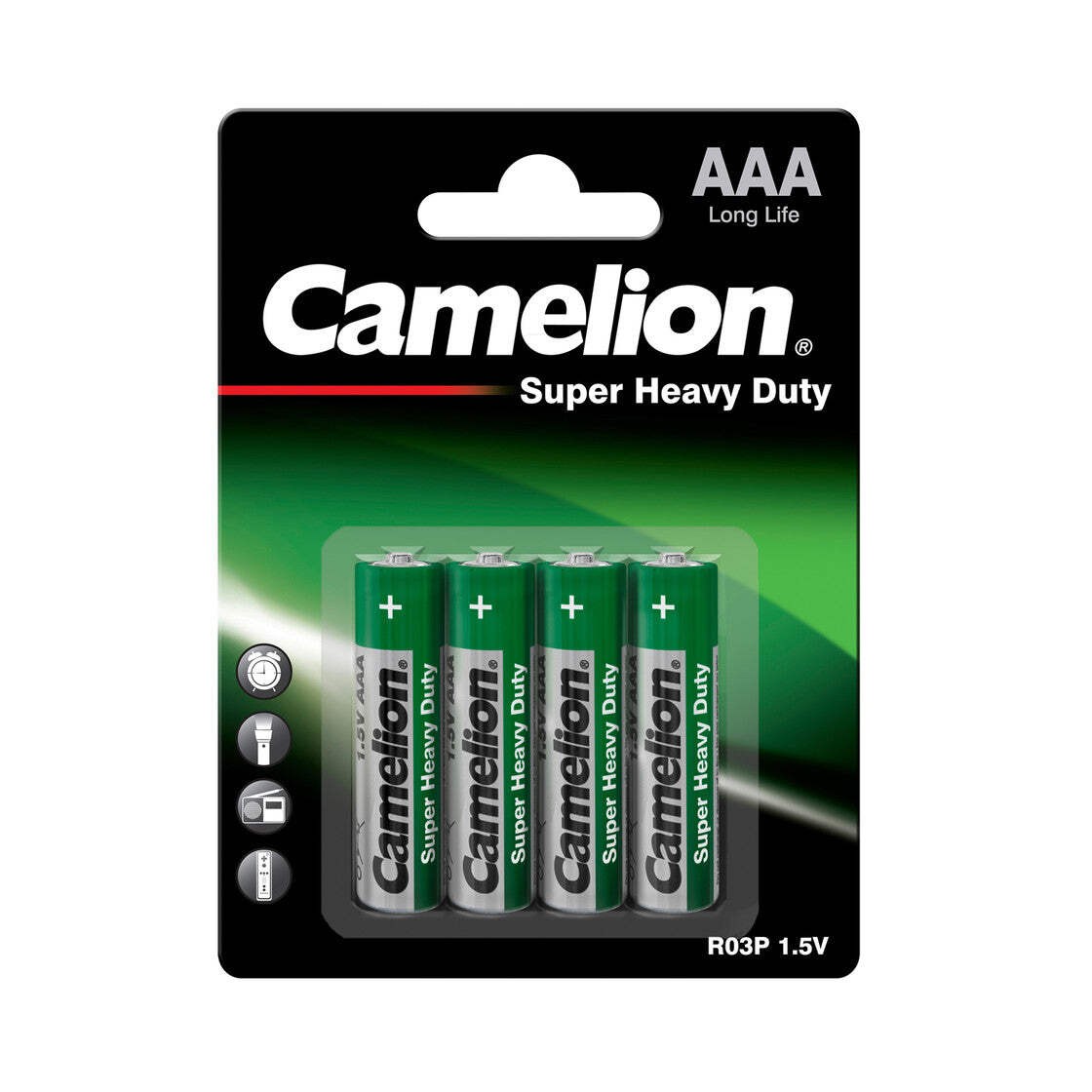 4 Camelion AAA Batteries R03P Super Heavy Duty Long Life 1.5V 4Pack NEW