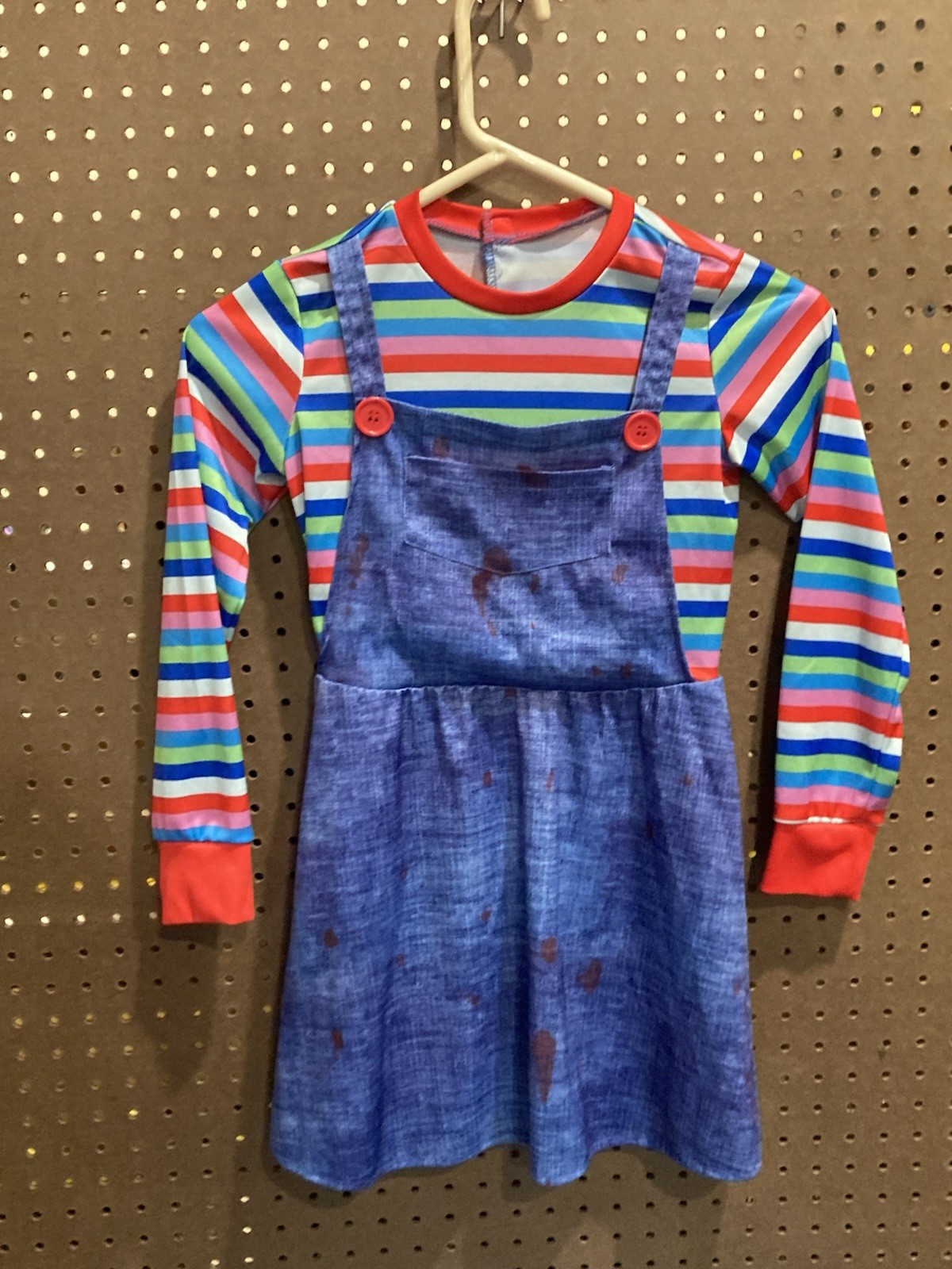 Striped ( Chucky Tote ) Toddler  Halloween Costume Dress ( No Size)