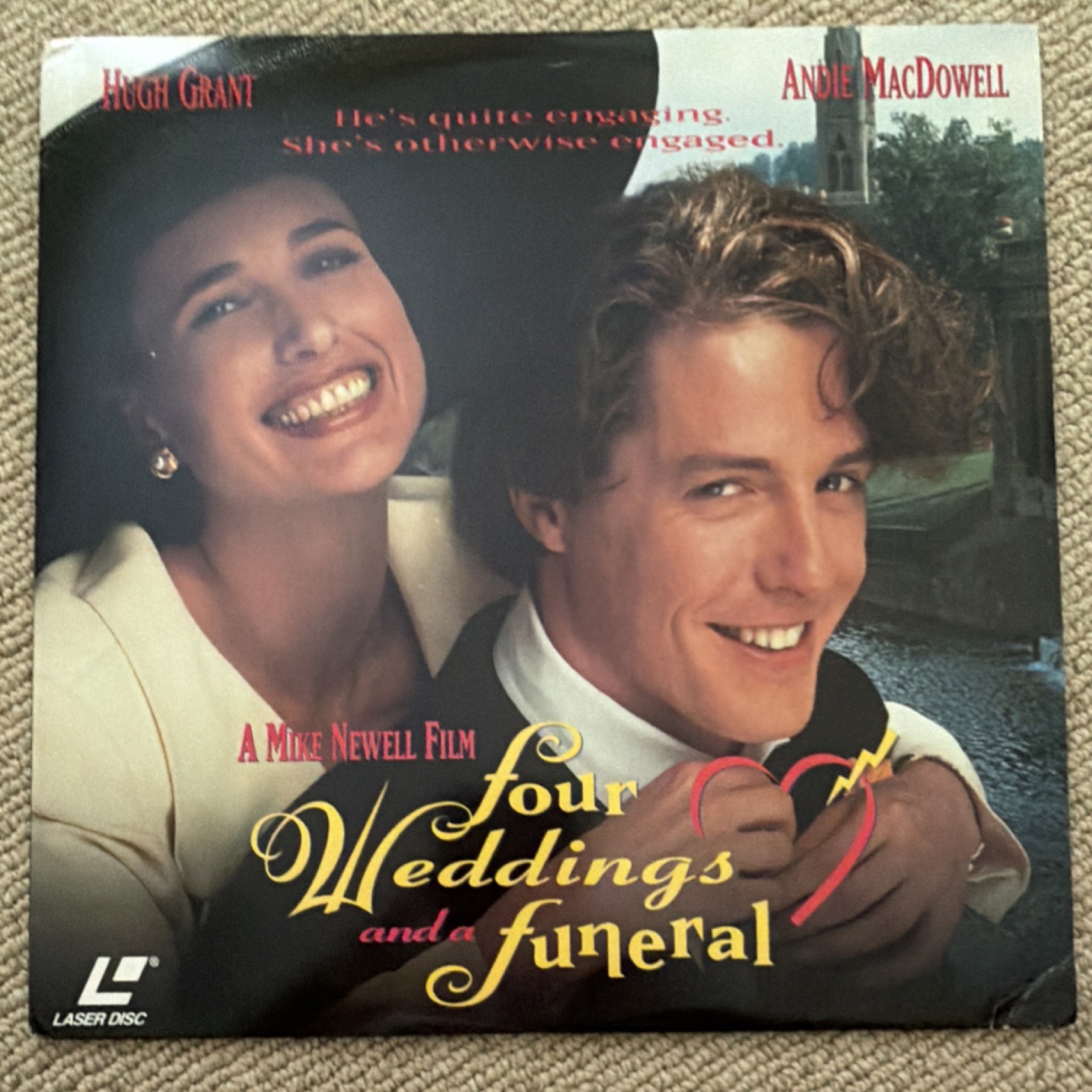 Four Weddings and a Funeral LaserDisc Deluxe Widescreen Hugh Grant Comedy 1994