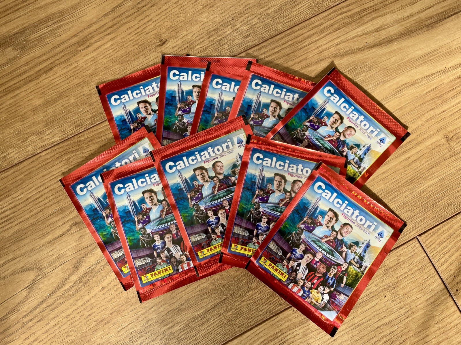 Panini Calciatori 2025/26 Stickers - 10x Unopened Packets