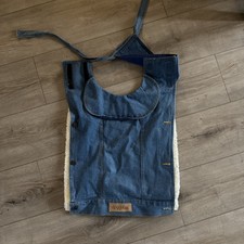 Doggieduds Collared Dog Denim Fleece Outfit Size Medium?? 18” X 16”