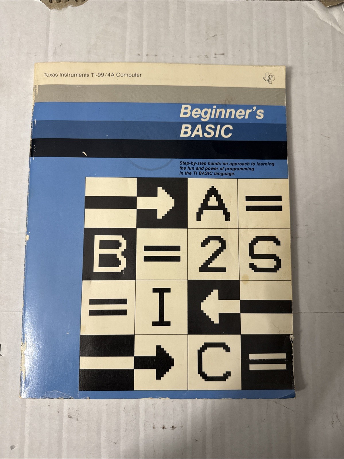 Vtg 1979 Texas Instruments Beginner’s BASIC TI-99/4A Computer Programming Book