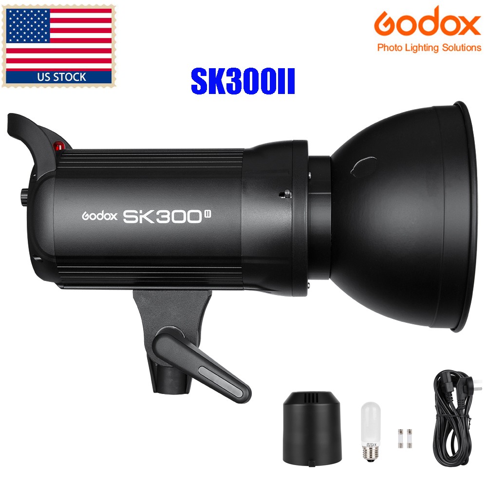 Godox SK300II 300Ws Photo Studio Strobe Flash Monolight Light with Reflector Kit