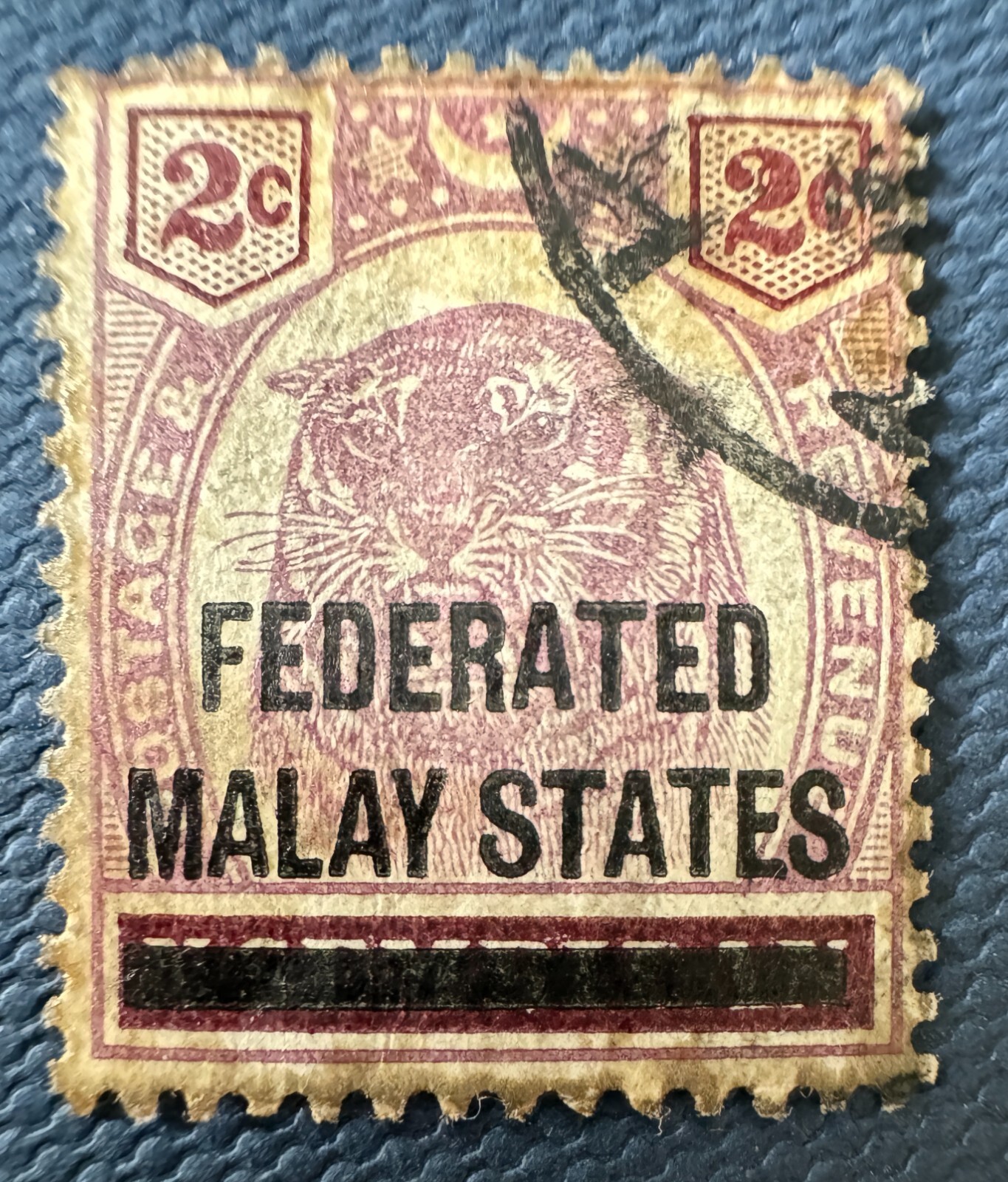 MALAYA  FEDERATED MALAY STATES (FMS) opt NEGRI SEMBILAN 2c fine used SG#2 M5777