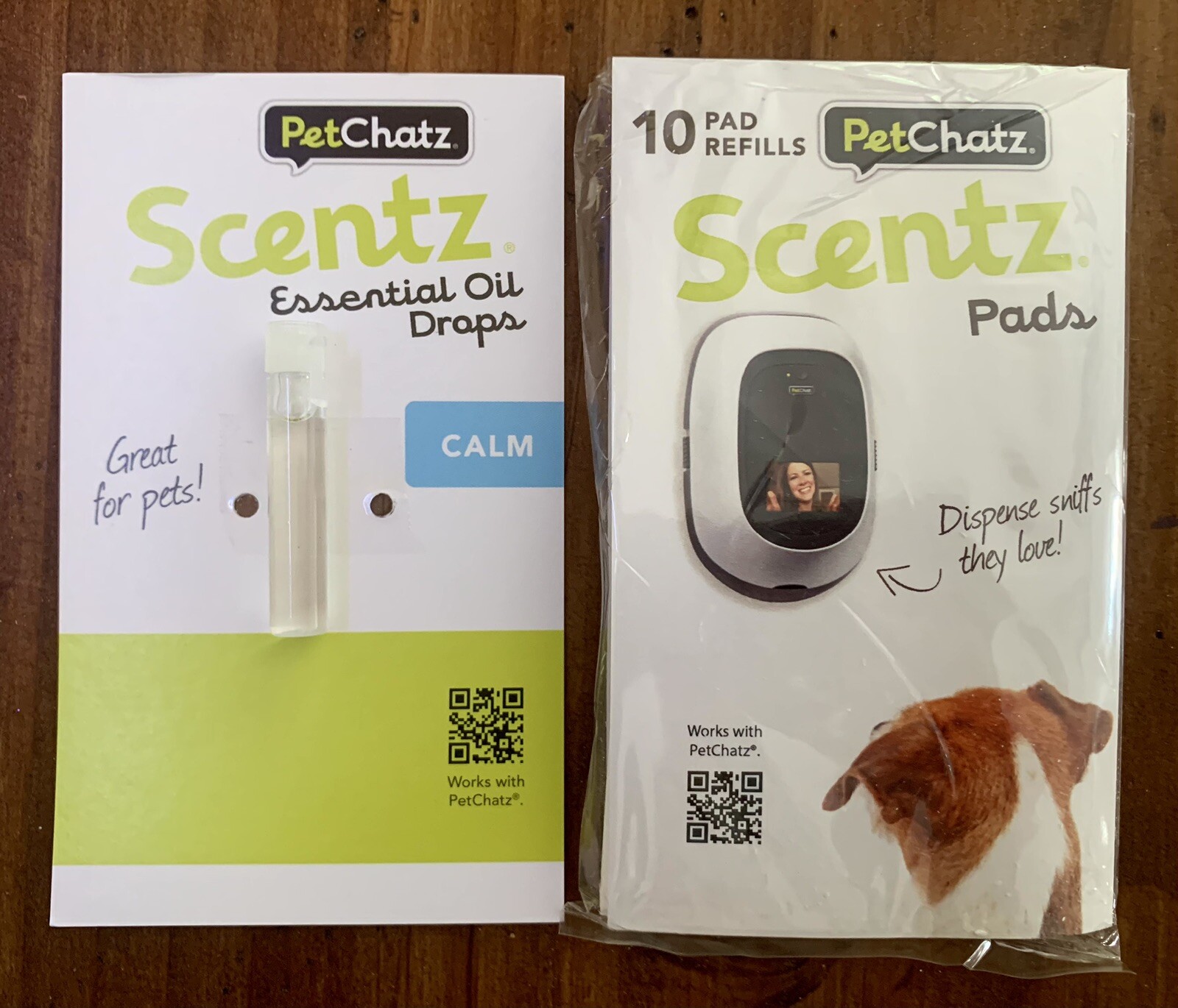 NEW PetChatz SCENTZ Essential Oil Drops & Pads (10 refills) CALM Dog Cat Pet