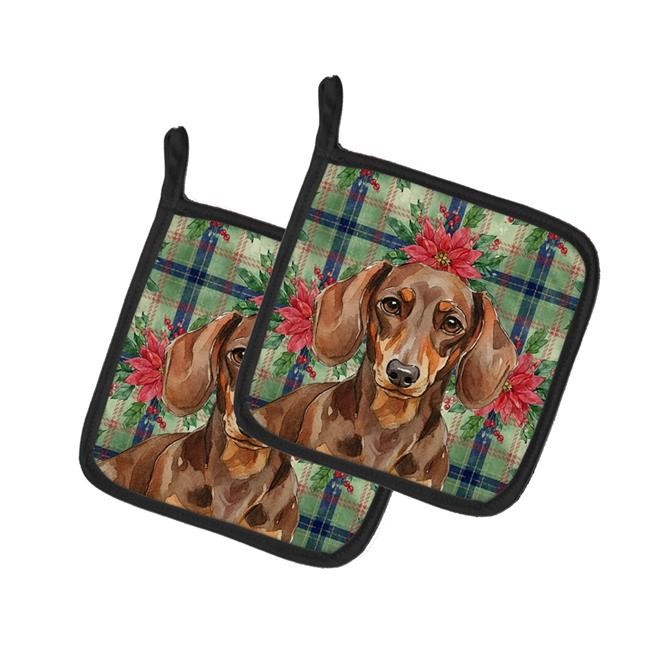 Carolines Treasures WDK8592PTHD Unisex Adult Chocolate & Tan Dachshund Christ...