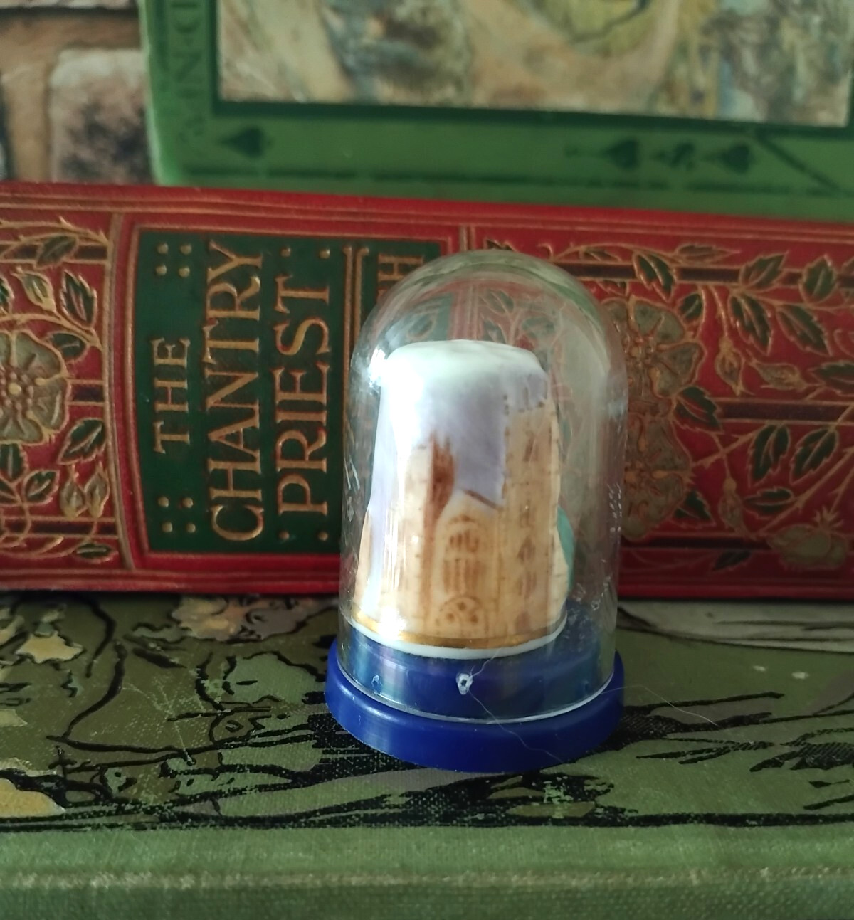 Harcourt China Thimble Handpainted C Burns Royal Worcester Artist York Minster