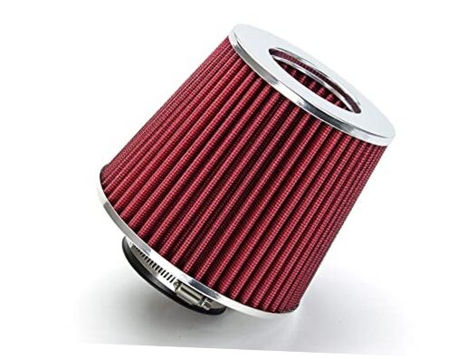 RED 89 mm Inlet Cold Air INTAKE Cone Replacement Performance Washable 3.5"