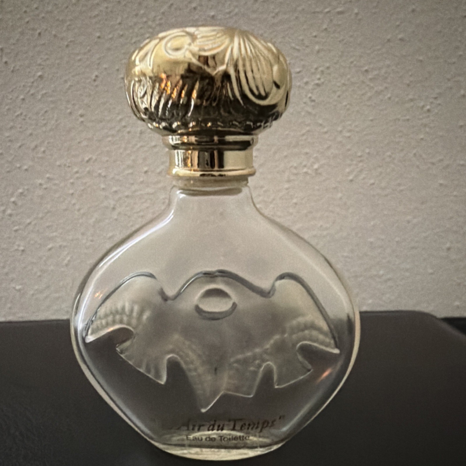 Nina Ricci L'Air du Temps Decorative Glass Perfume Bottle 50ml Gold Cap