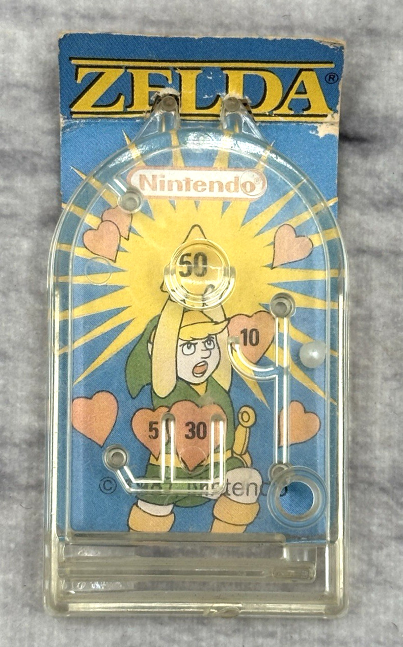 VINTAGE 1989 NINTENDO CEREAL SYSTEM PREMIUM ZELDA PINBALL TOY
