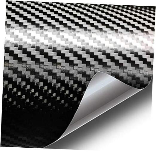 + Premium Carbon Fiber Vinyl Wrap Film () 1ft x 5ft Black