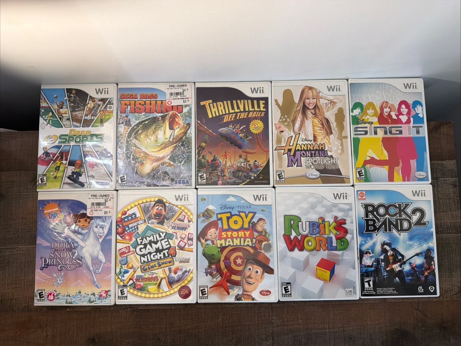 Nintendo Wii Video Game Bundle Lot of 10 Games ALL CIB