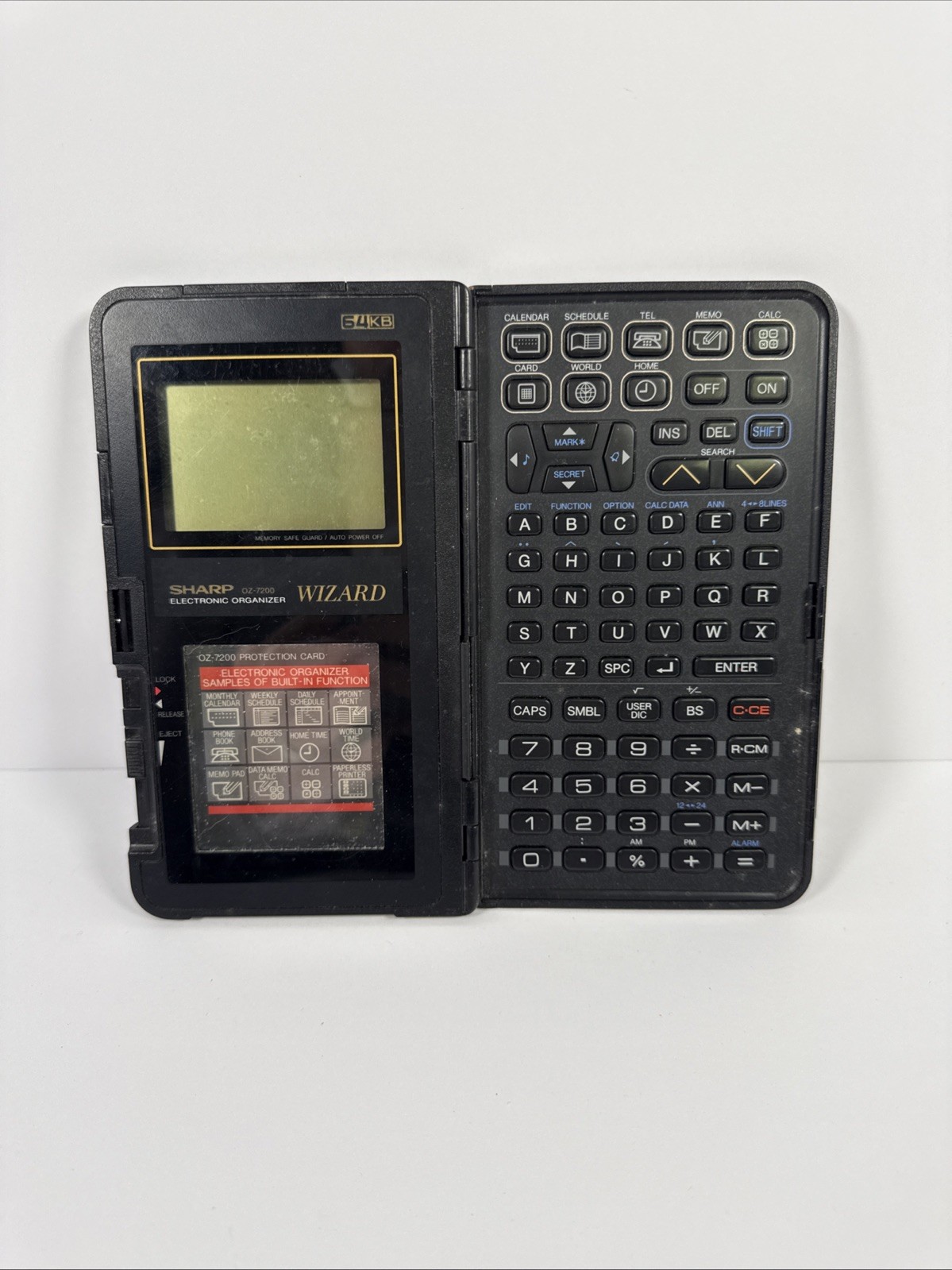 Sharp OZ-7200 Wizard Organizer – Retro PDA + Gold Scrap Value - AS-IS
