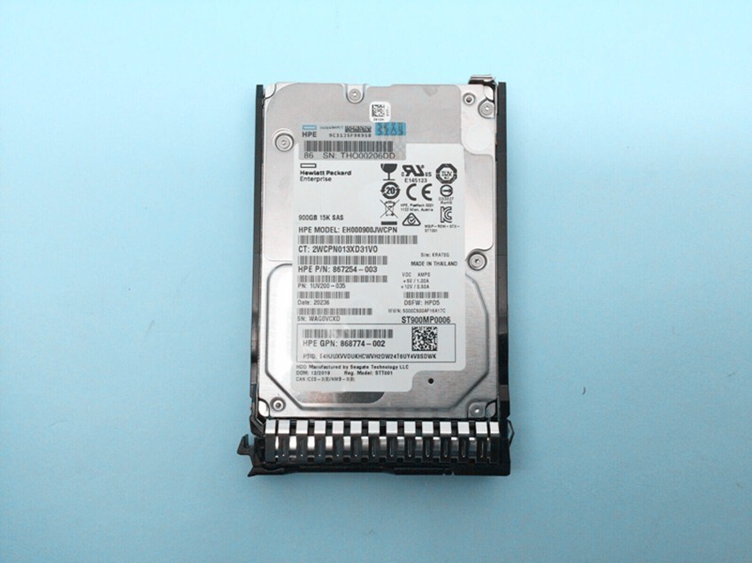 870759-B21 HP 900GB 12G SAS 15K SFF 2.5" SC ENT DS HDD 870795-001