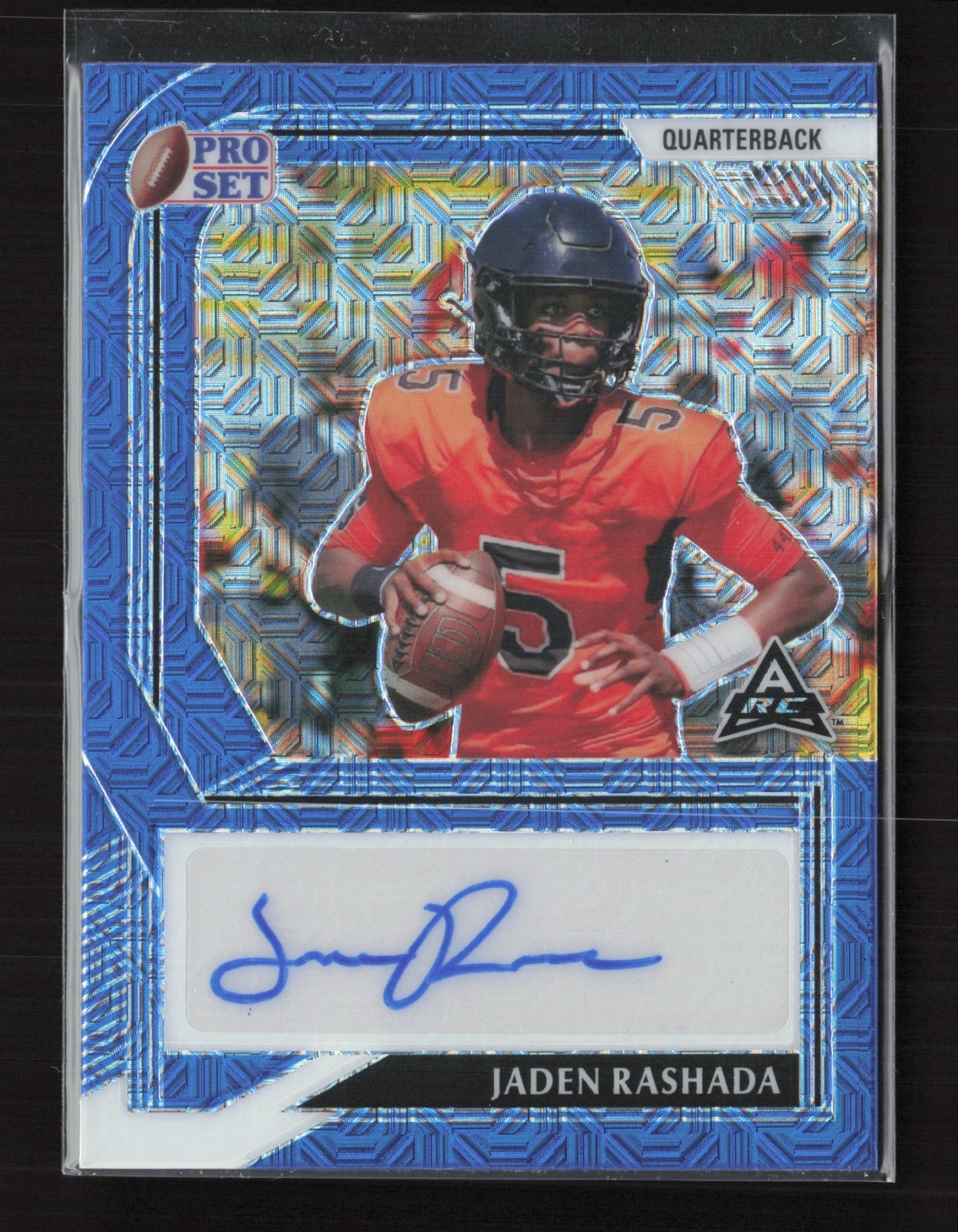 2022 Pro Set Metal Jaden Rashada Mojo Blue /20 Miami Hurricanes #PA-JR4 Auto