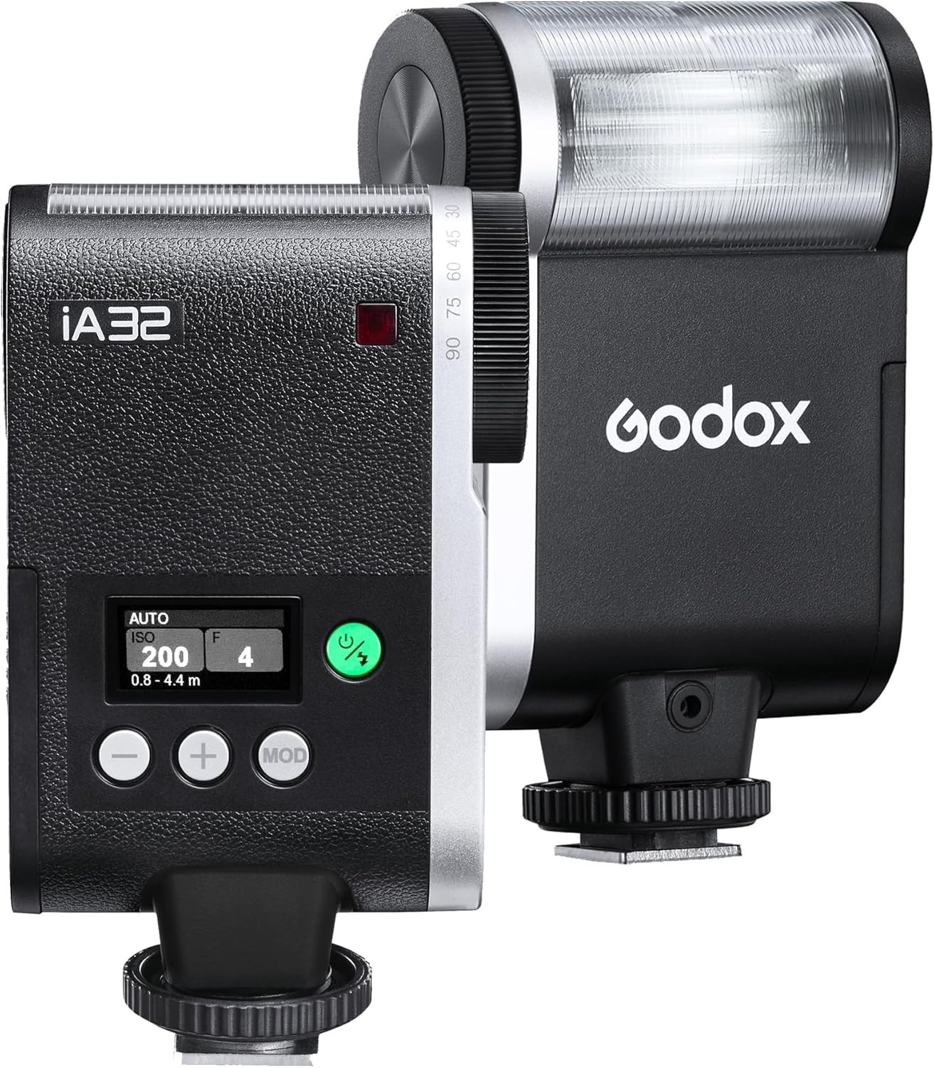 IA32 Mini Flash Speedlite GN15, 8 Levels Power, Optical Control for Cameras