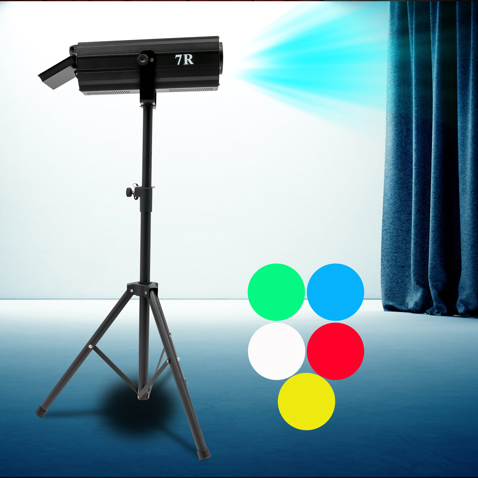 230W RGBW LED Follow Spot Light DMX Beam Spotlight DJ Disco Stage Light w/Tripod