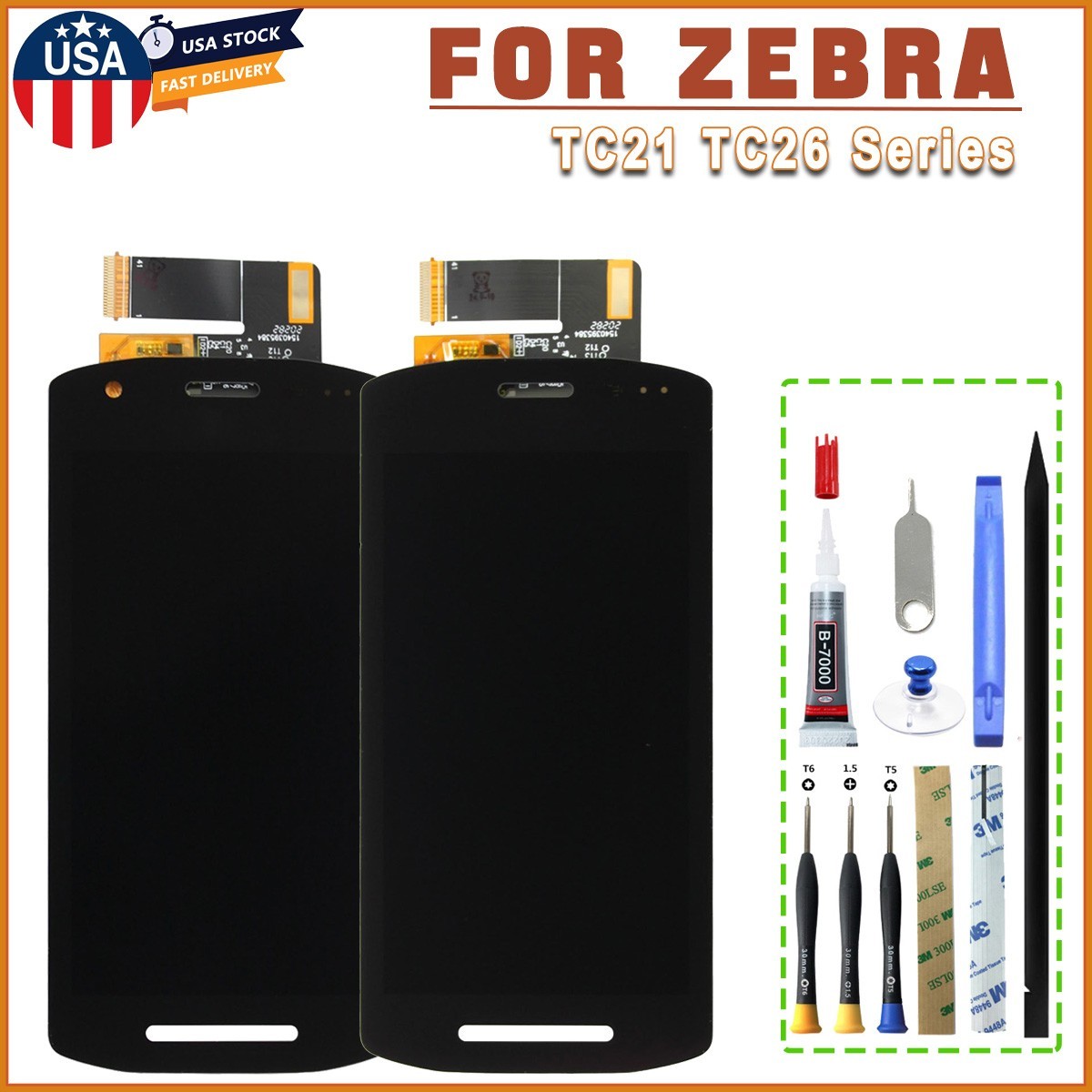 NEW LCD Display Touch Screen Replace For Motorola Symbol Zebra TC21 TC210K TC26