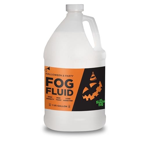 Froggy's Fog Halloween and Party Fog Fluid, High Output Long-Lasting Fog Juic...