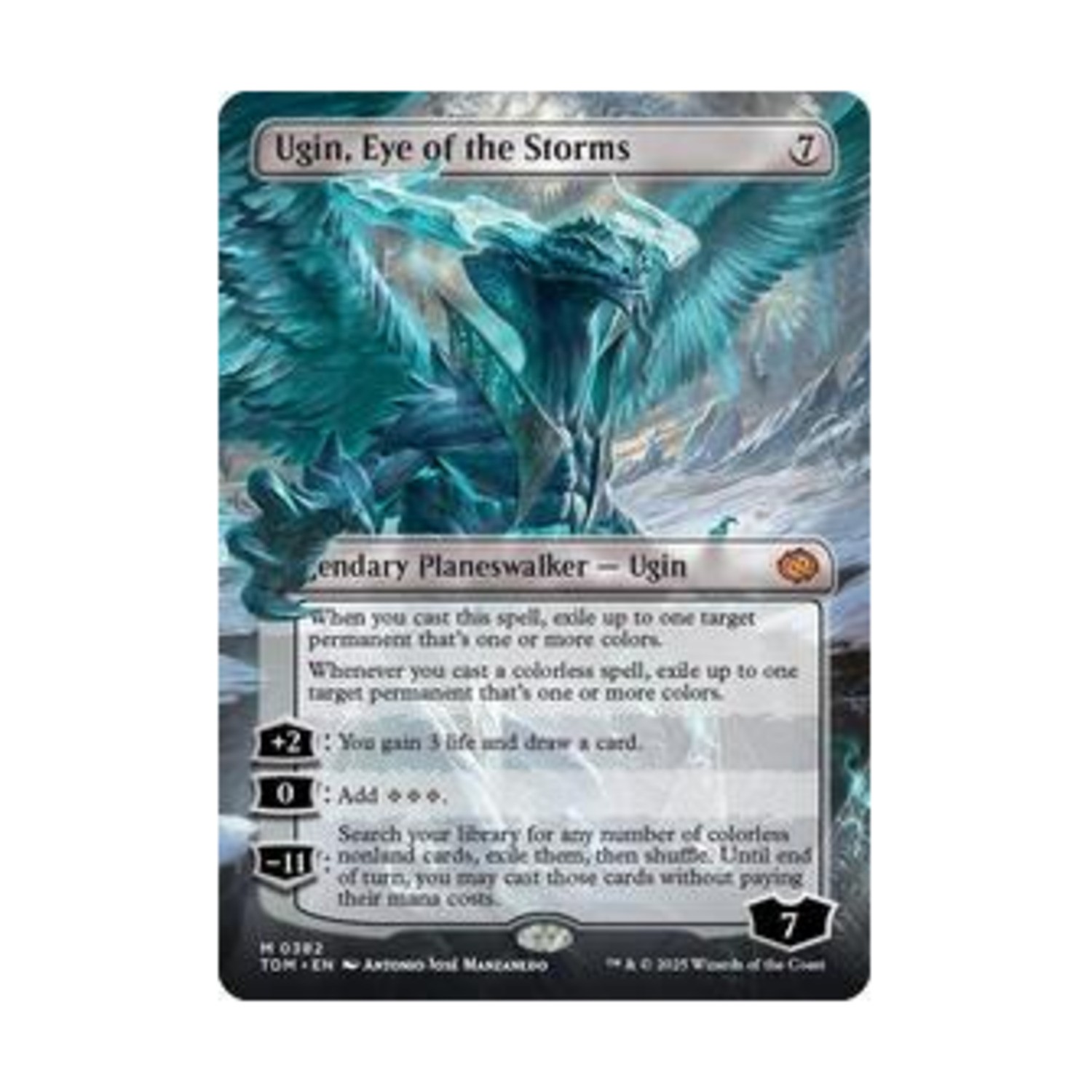 WotC Tarkir: Dragonstorm Ugin, Eye of the Storms (Borderless) (MR) NM