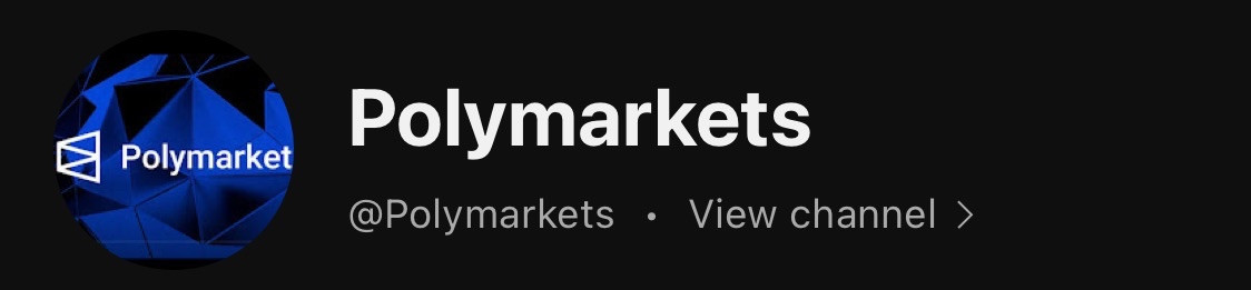 PolyMarkets account Handel  you can have the account or the Handel