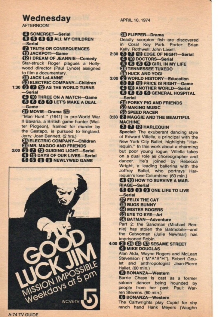 Peter Graves Mission Impossible 1974 Picture Print Ad Clipping Page