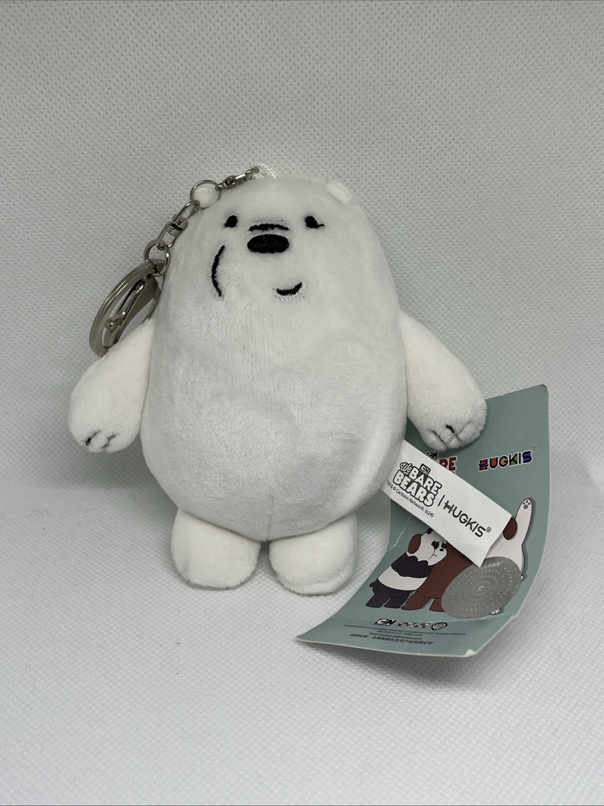 12cm Polar Bear We Bare Bears Cartoon Plush Small Pendant Keychain