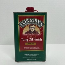 Formby's Traditional Tung Oil Finish LOW GLOSS 16 Oz Metal Tin Can (90% Full)