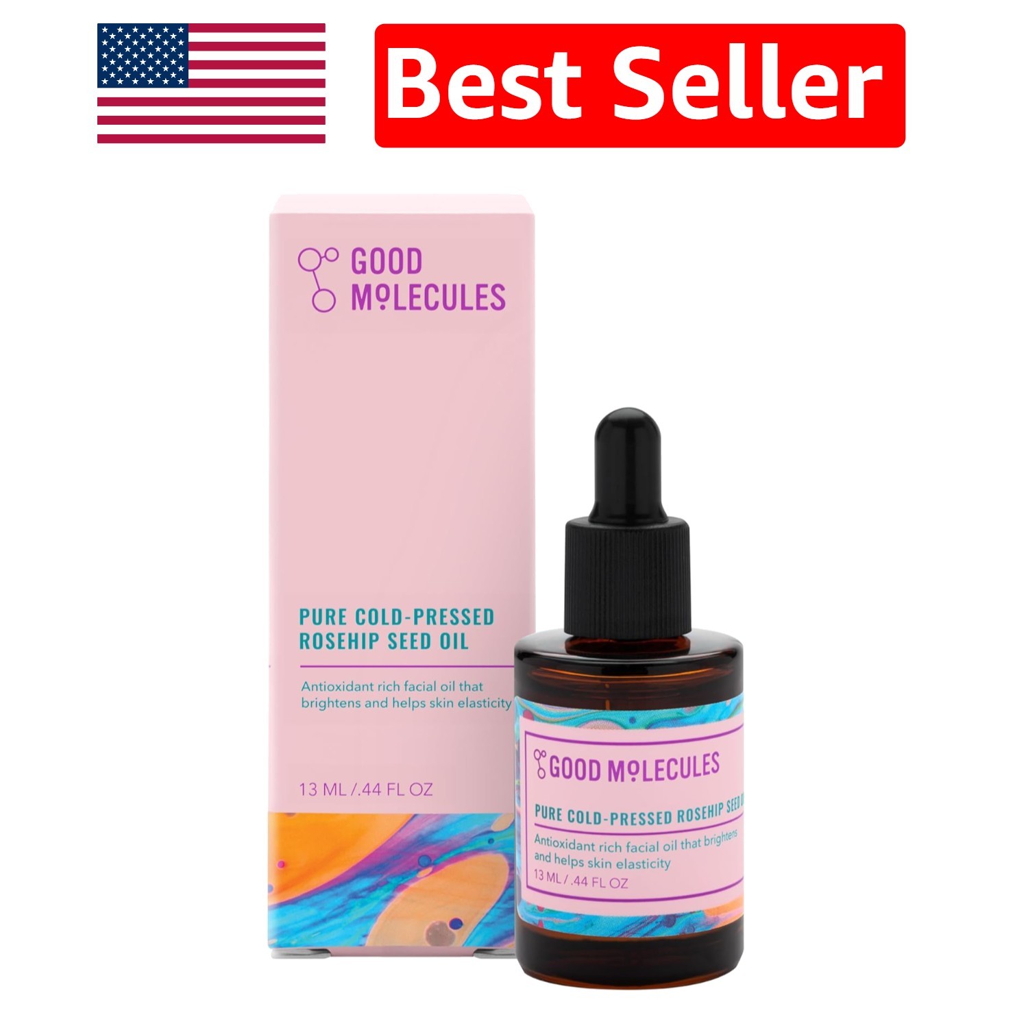 Hydrating Rosehip Seed Oil - Lightweight Skincare for All Skin Types, 13ml