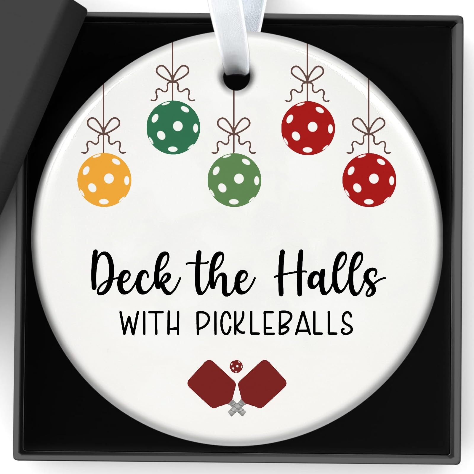 Christmas Ornaments Pickleball for 