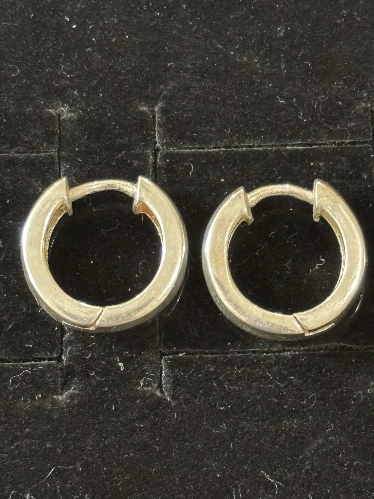 Sterling Silver Huggie Hoop Earrings 925 Small Classic Minimalist 16.7mm 