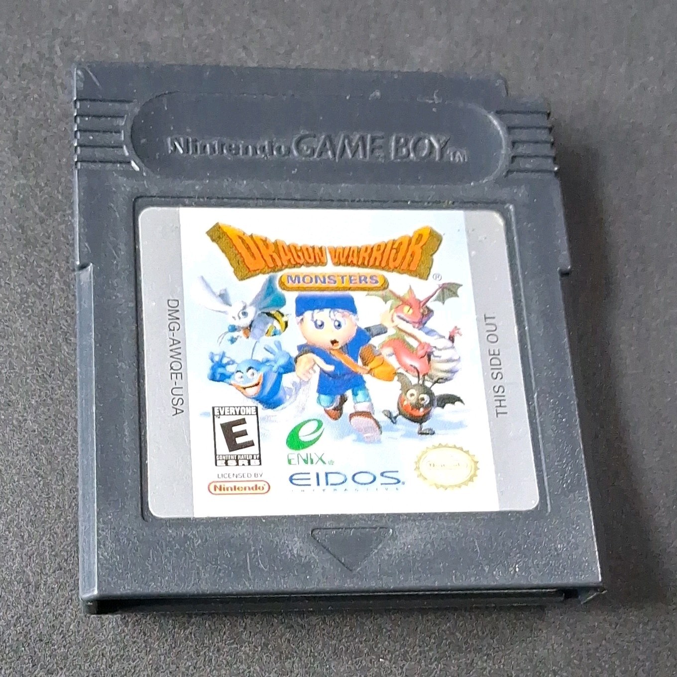 Nintendo Dragon Warrior Monsters Game Boy Color Cartridge Case and Box