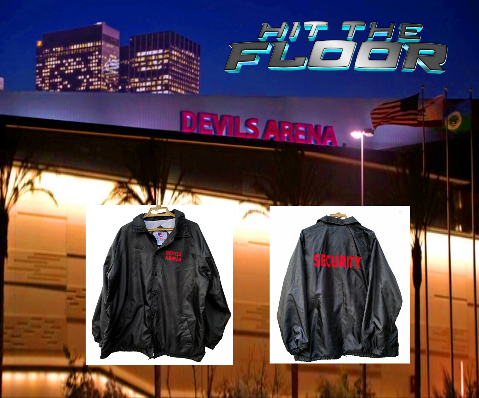 HIT THE FLOOR- Screen Worn Wardrobe - "L.A. Devils"  Security Jacket, Size XL