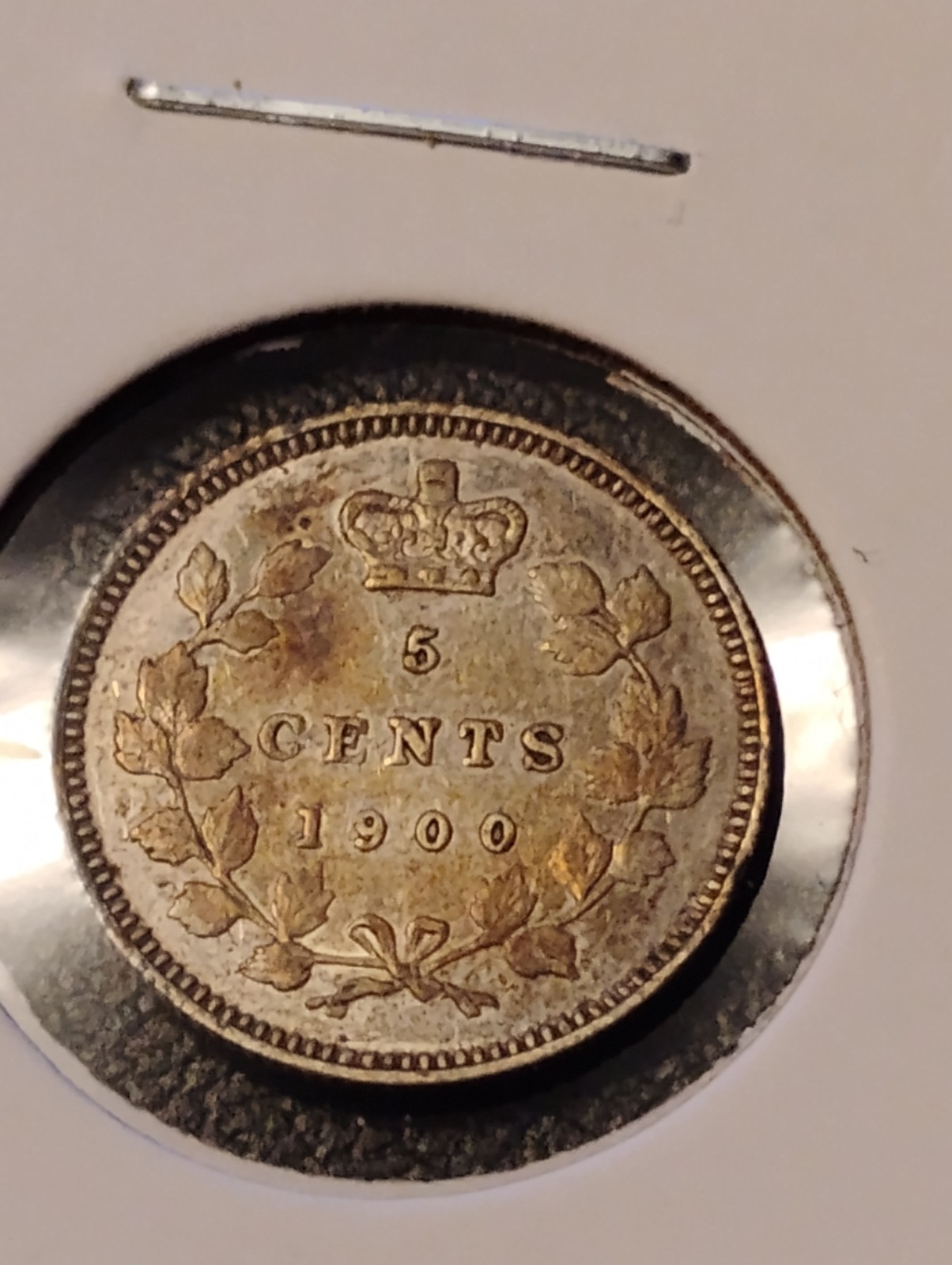 Decent 1900 Canada 5¢ Five Cent Silver Coin