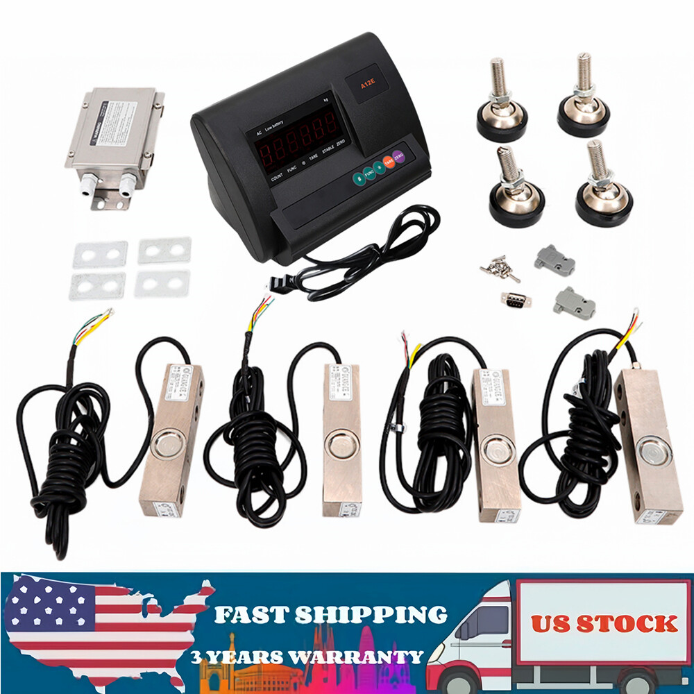 Livestock Load Cell Scale Kit 2.5T 5000lb Fit Cattle Sheep Pallet Scale Platform