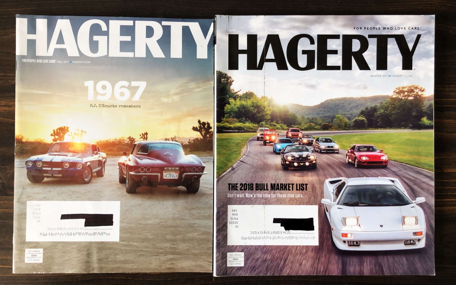 2017 Hagerty Drivers Club Magazine - Lot of 2