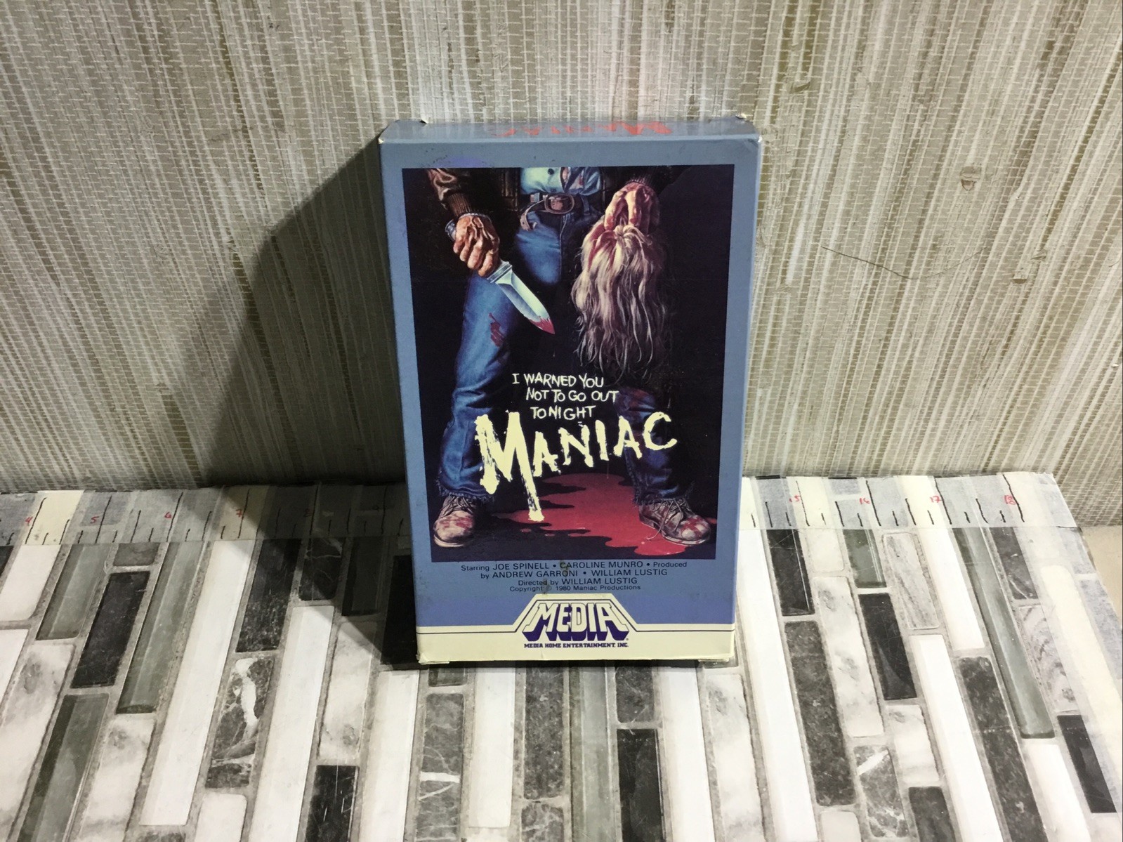 MANIAC BETA TAPE ORIGINAL CARDBOARD SLEEVE NICE CONDITION MEDIA HOME ENT. CLEAN!