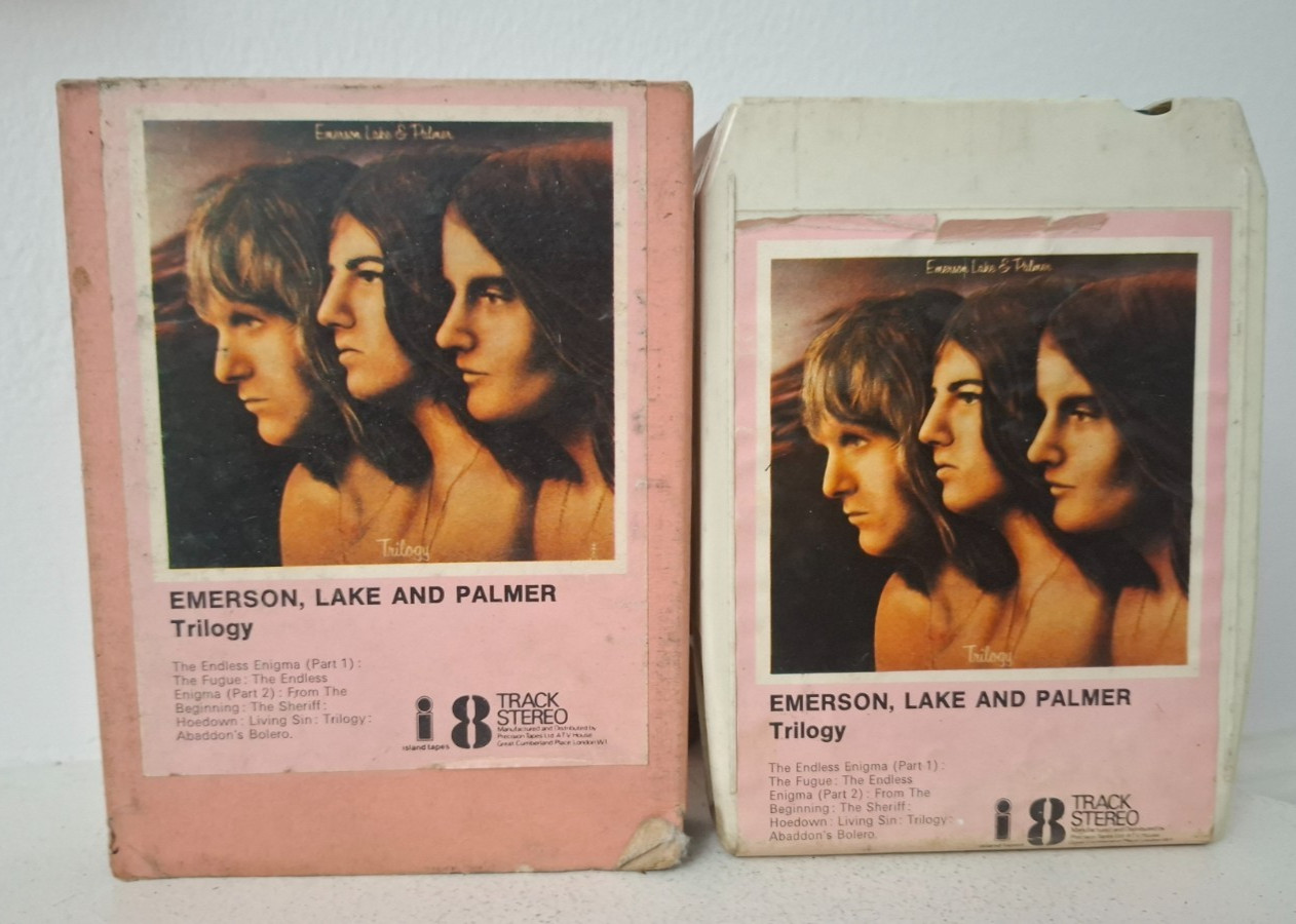 8 TRACK TAPE -  EMERSON LAKE AND PALMER - TRILOGY - 8 TRACK CARTRIDGE
