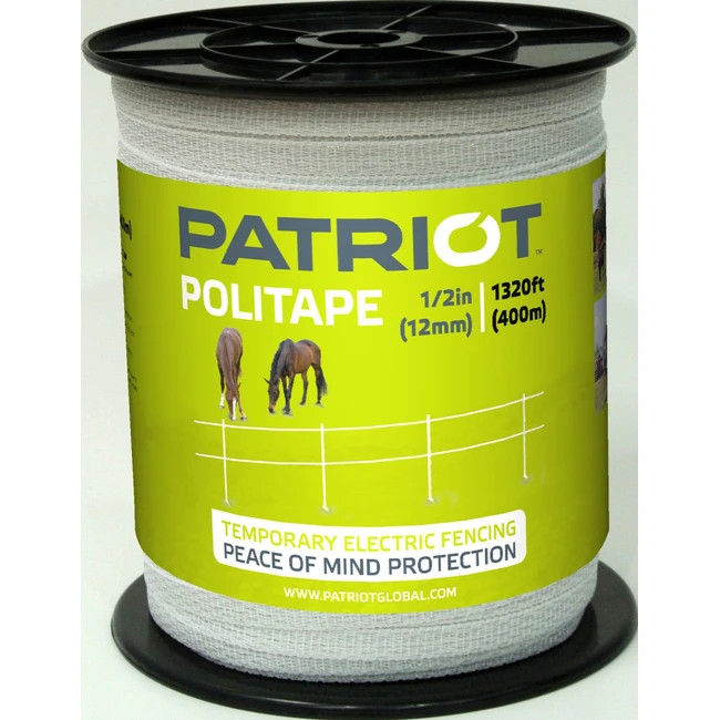 Patriot Politape Temporary Electric Fencing Tape 1 2 Inch 1320 Feet