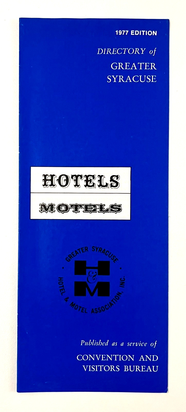 1977 Greater Syracuse New York Hotels Motels Directory Vintage Travel Brochure