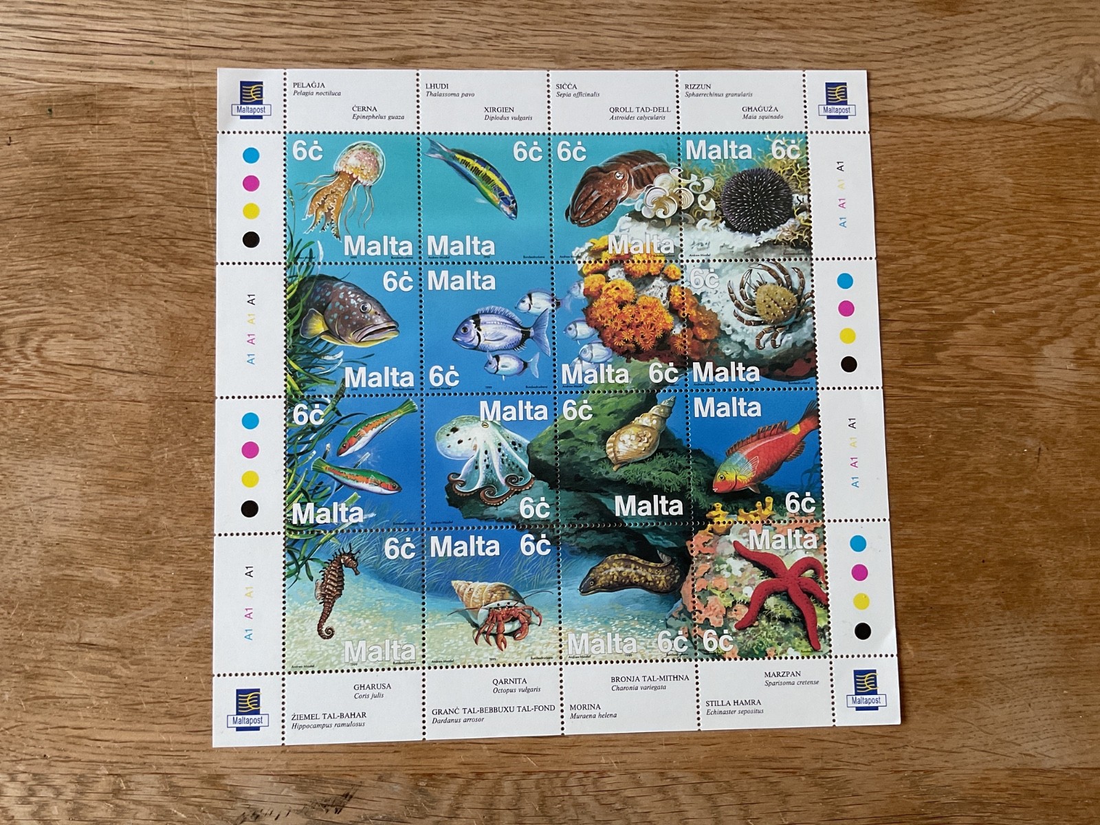 Malta sea life  mint never hinged stamps sheet   B3328