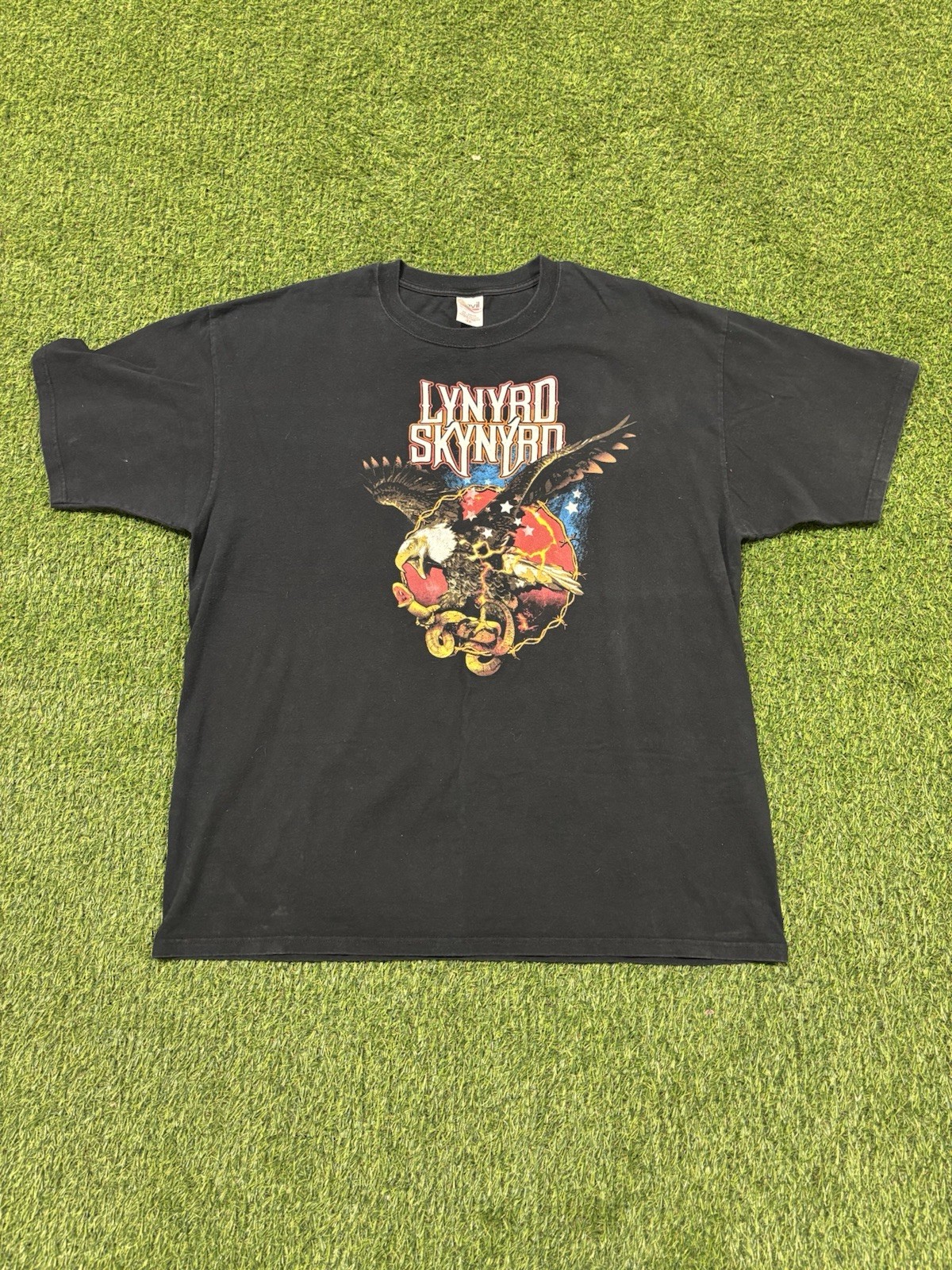 Vintage 2005 Lynyrd Skynyrd GREAT AMERICAN JAM Tour T Shirt 2XL