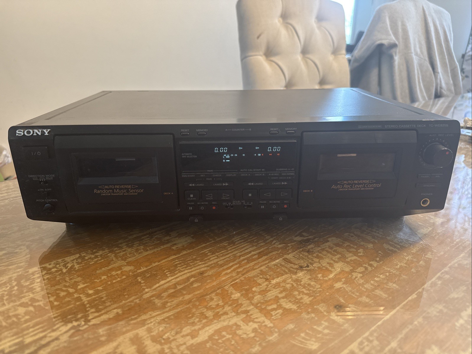 Sony TC-WE825S Dual Cassette Deck Needs New Belts