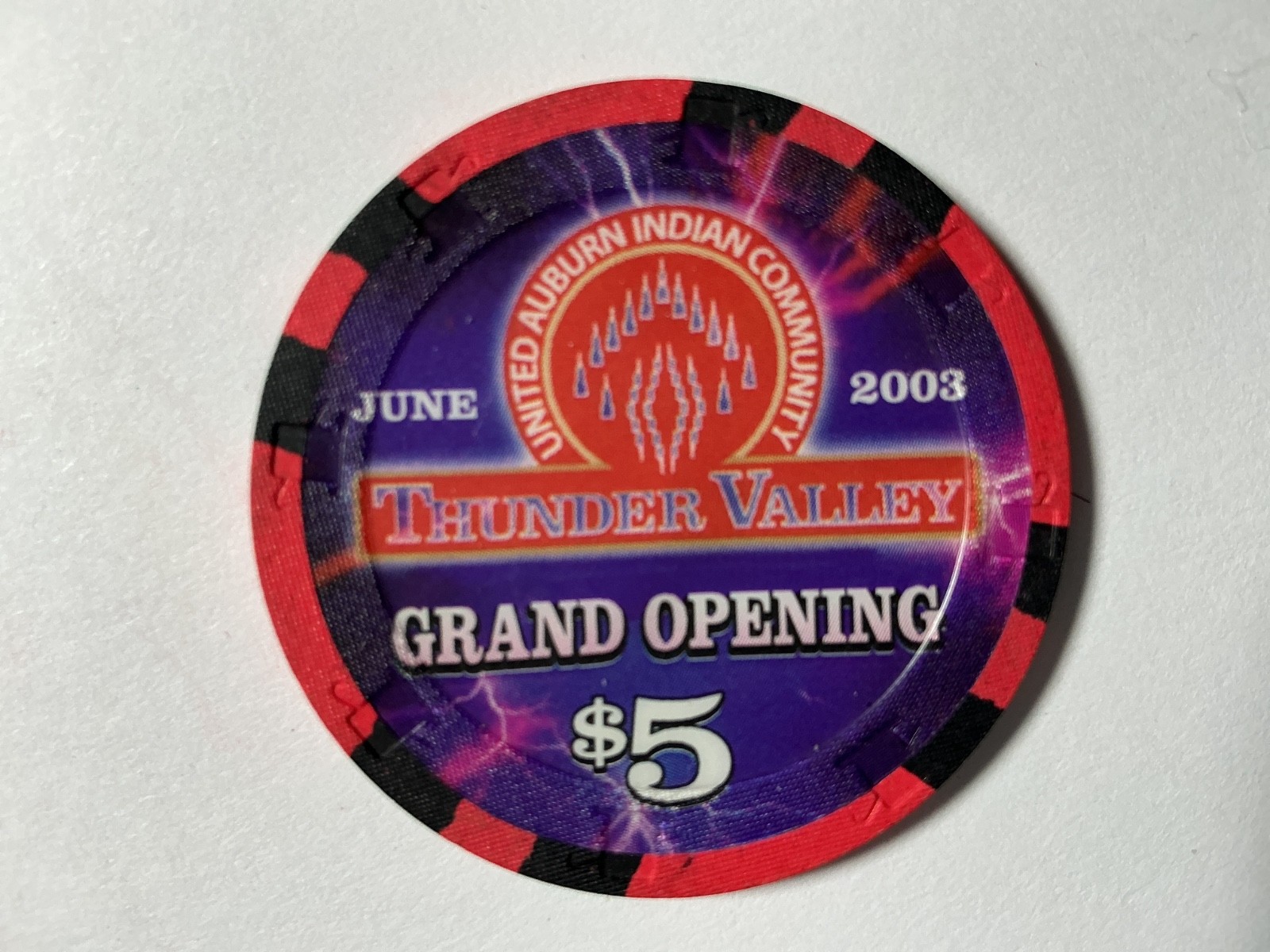 $5 Thunder Valley Casino, Lincoln, CA -  Grand Opening