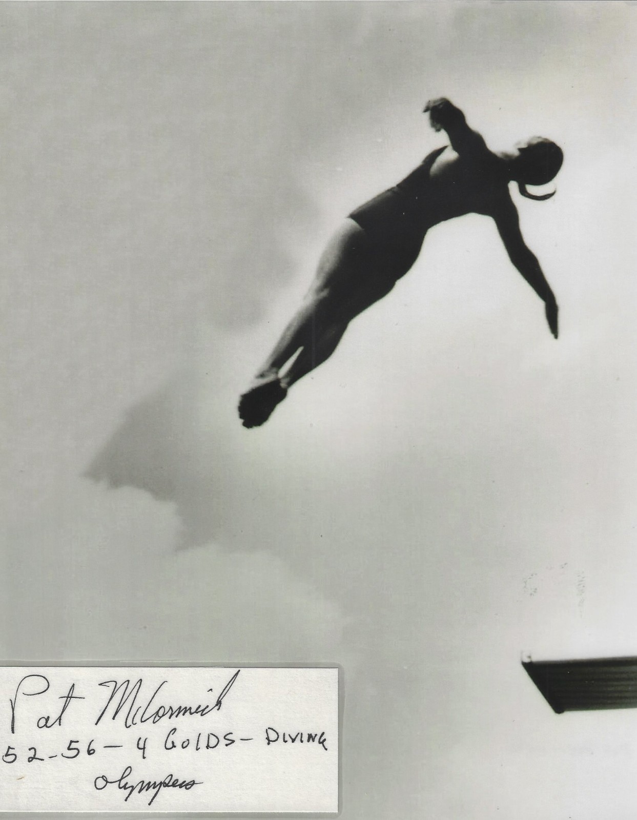 Pat McCormick Autographed Signed 8x10 Photo - Olympics Diving Gold - w/COA