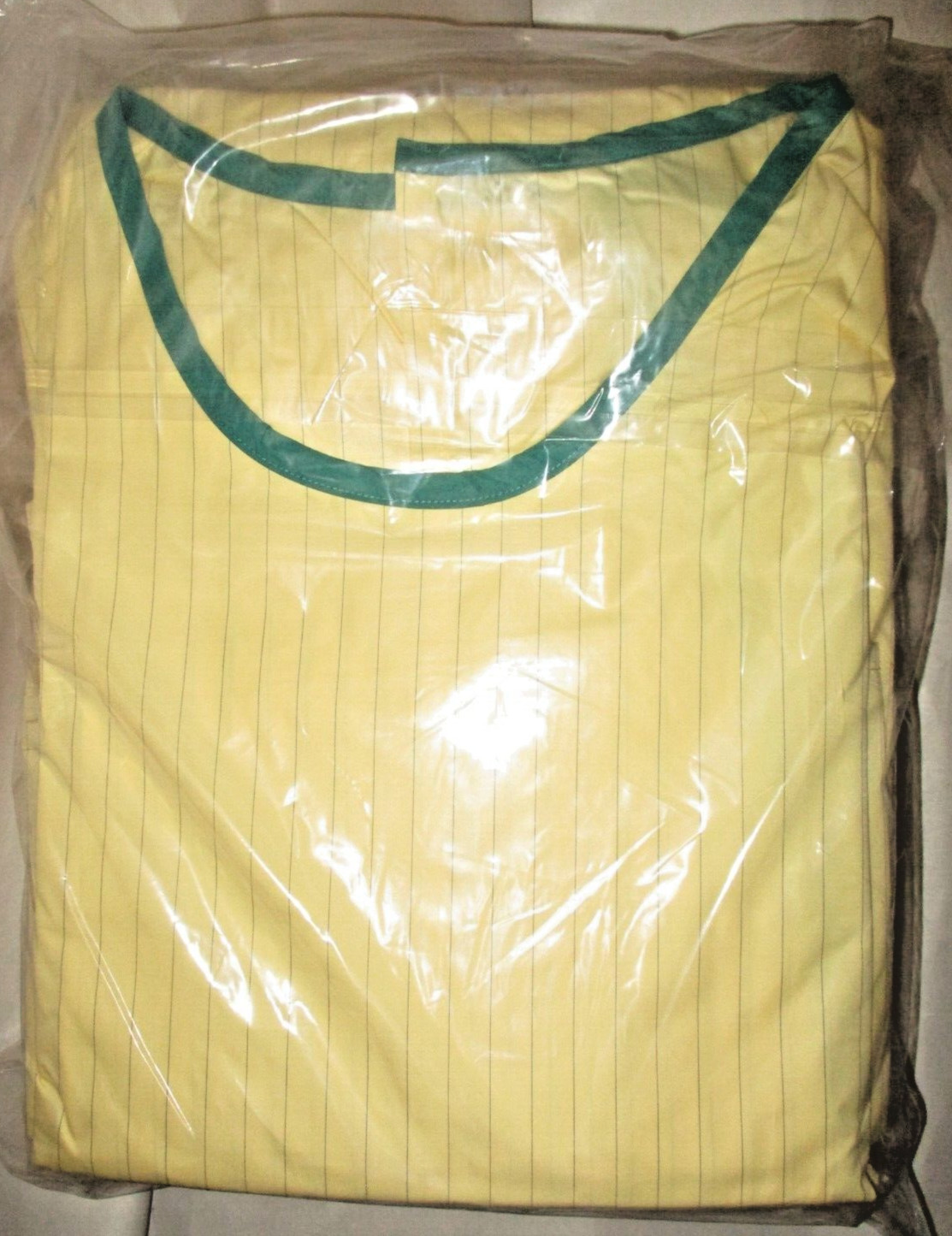 1- ADI Reusable Level 2 Isolation Gown Yellow Pinstripe AM148882 99% Polyester