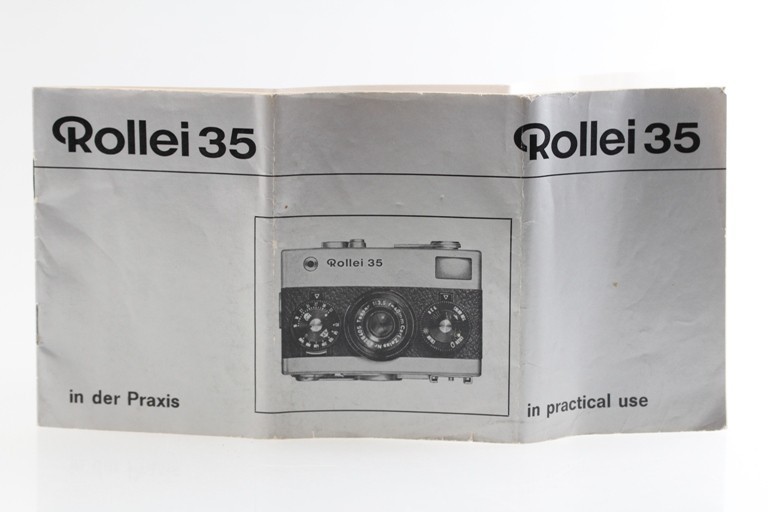Manual Rollei35 Rollei-35 Rollei 35 Instructions