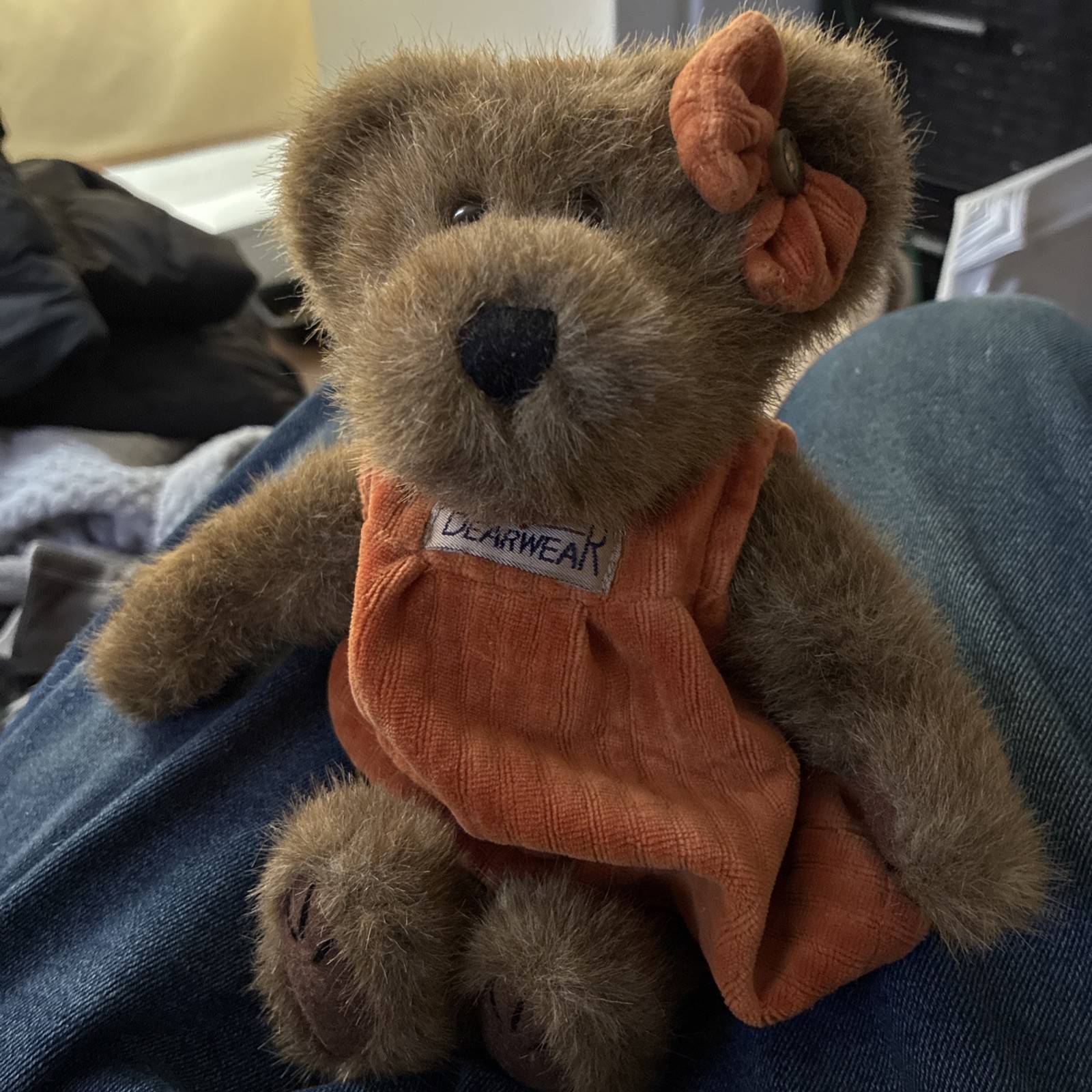 Bearwear Plush Bear with Orange Dress